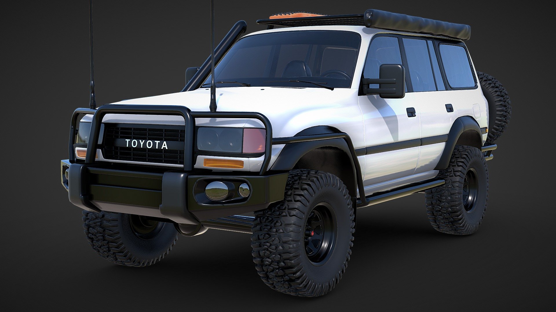 Toyota Land Cruiser 80 Series Touring 3d model