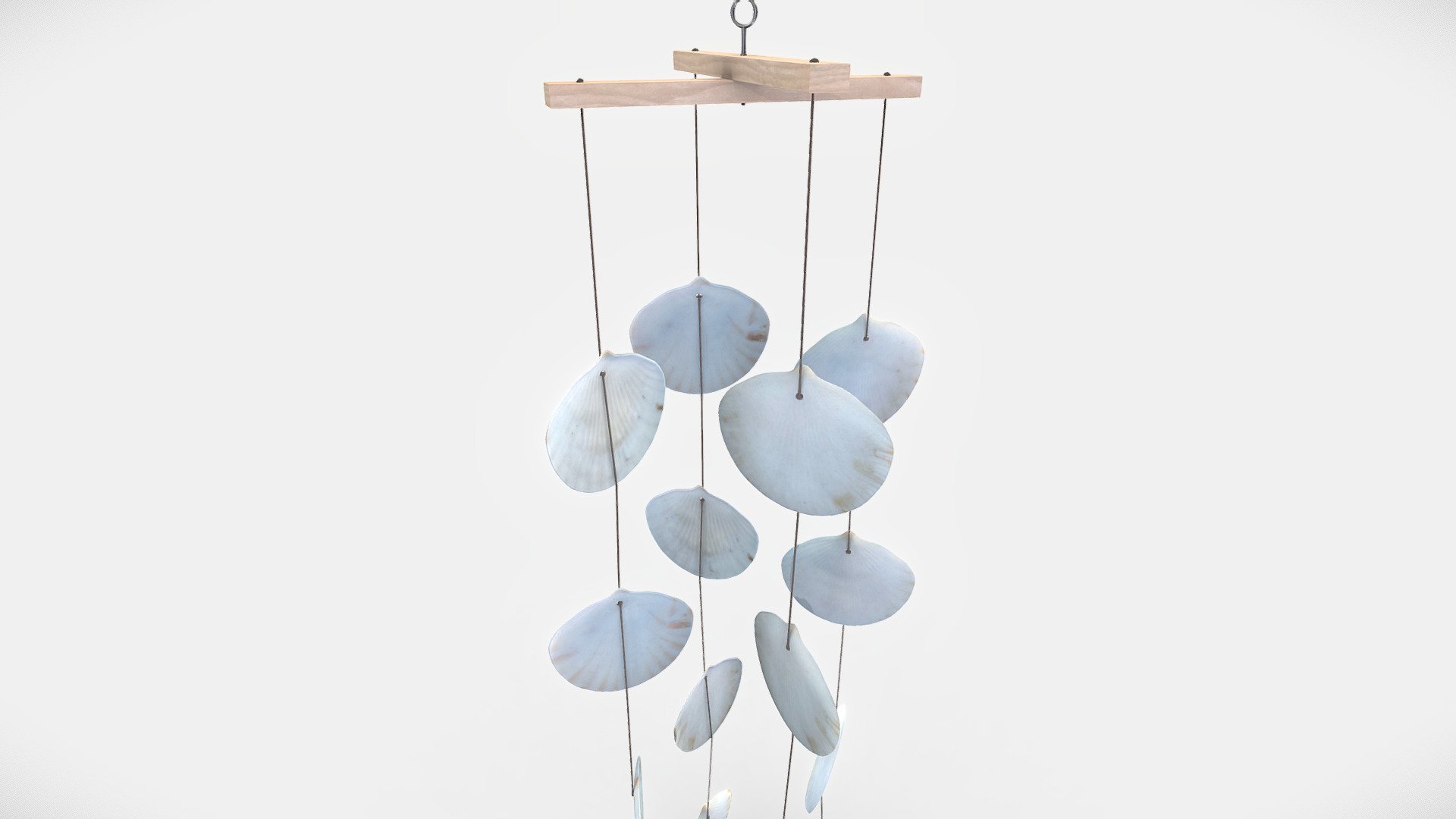 Sea Shell Wind Chime 3d model