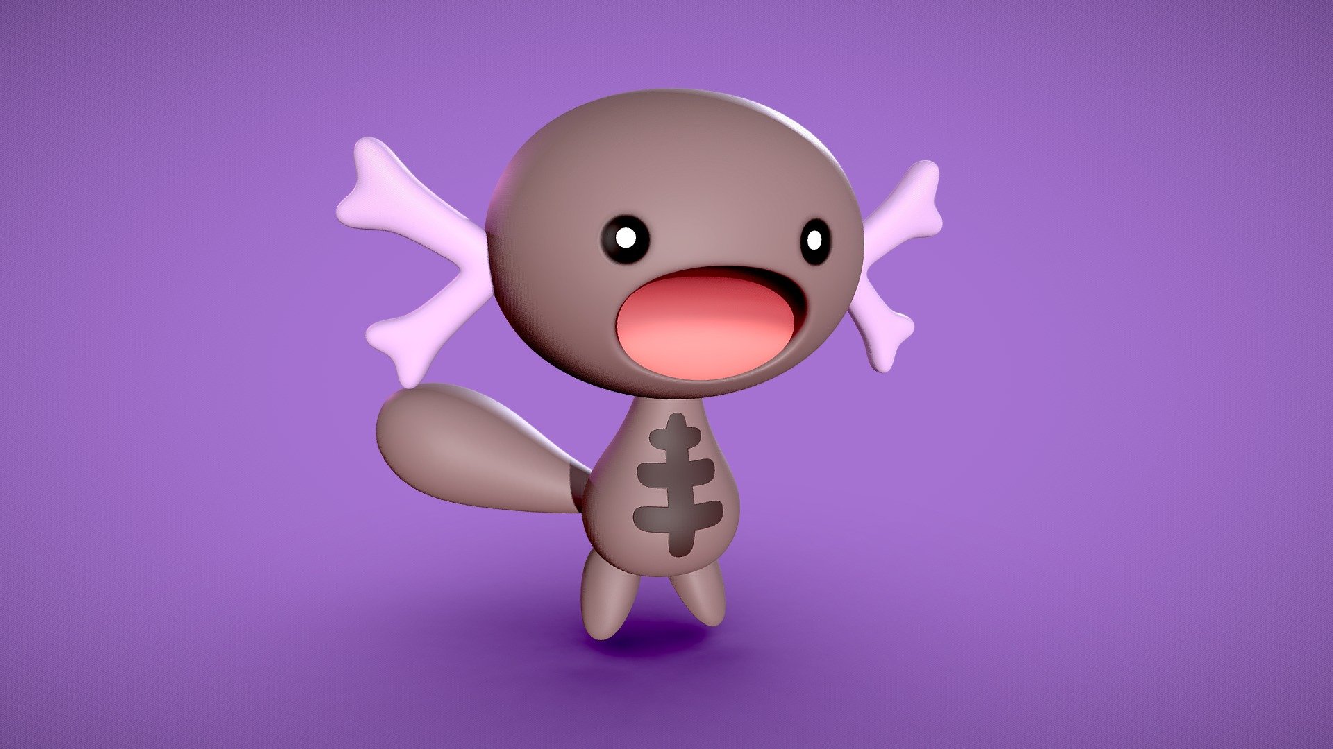 Paldean Wooper 3d model