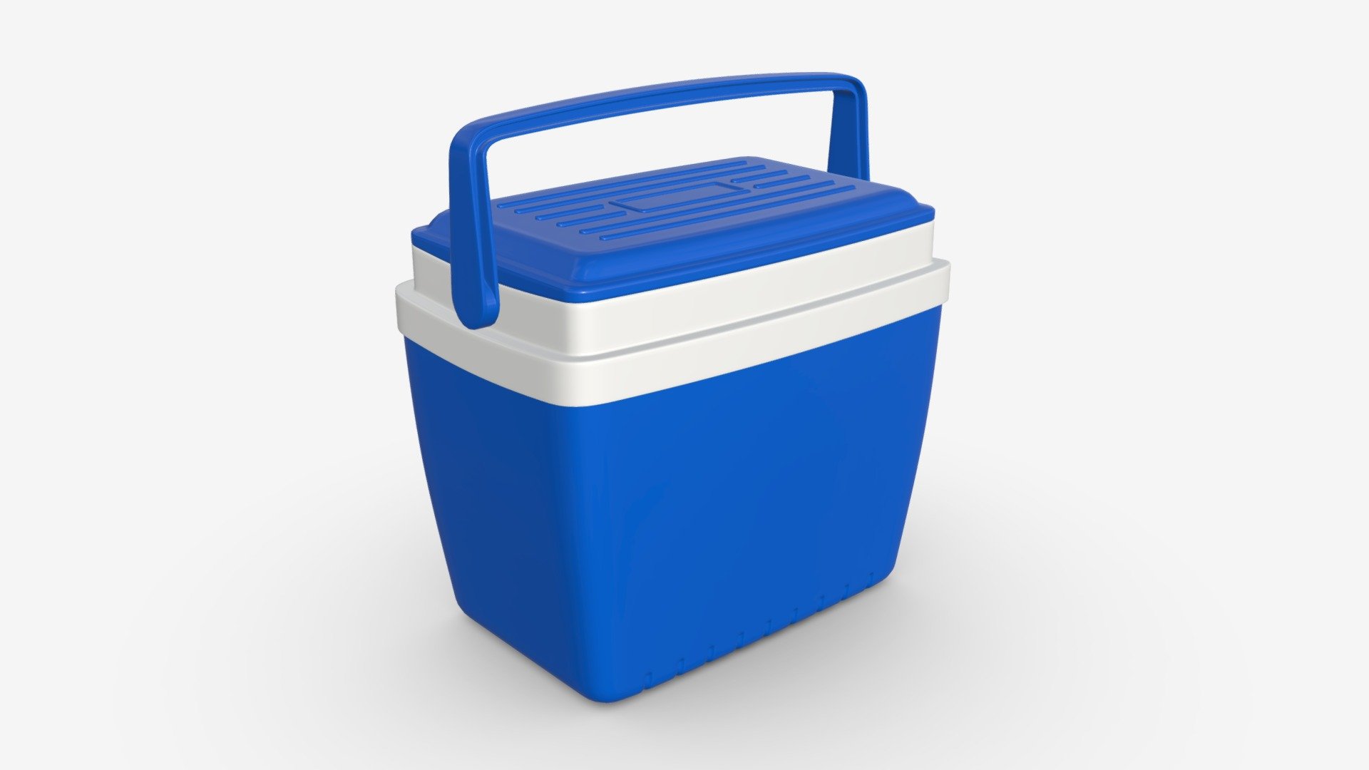 Cooler box with handle 3d model