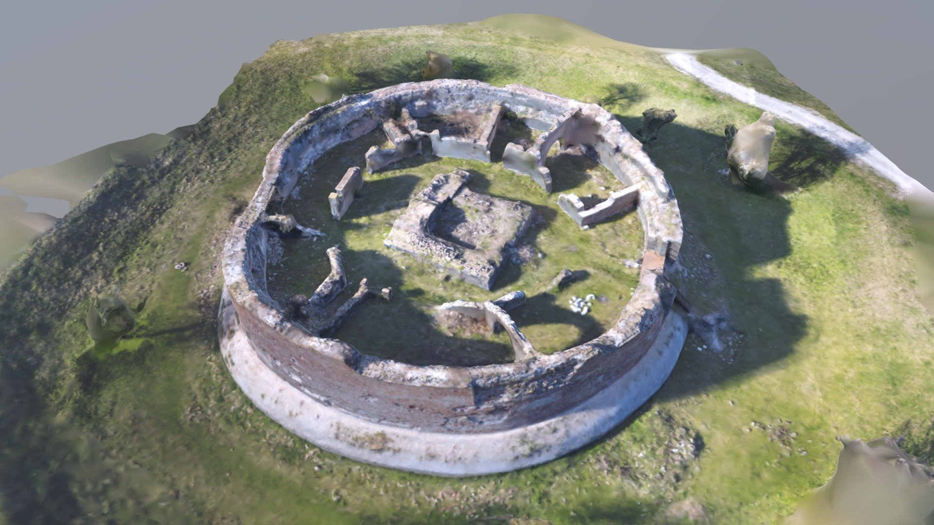 Kolođvar Fort, Croatia 3d model