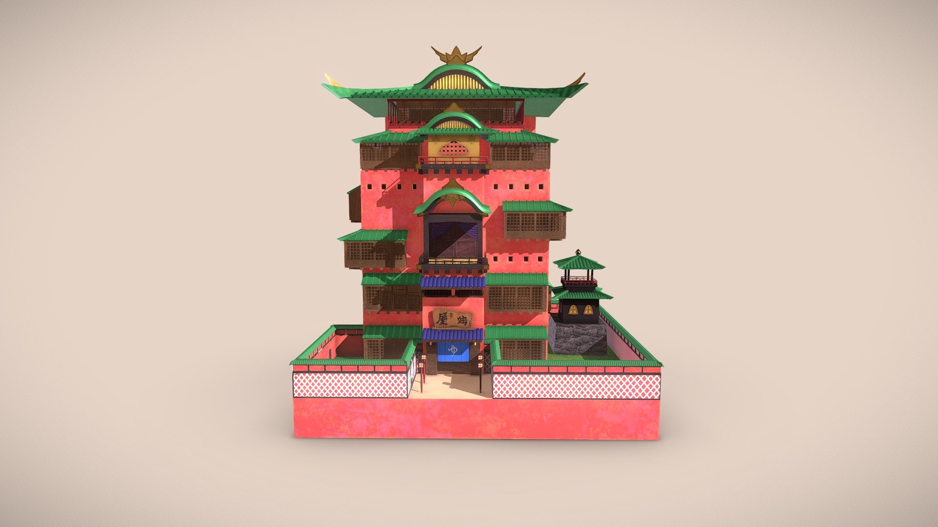 -The Bathhouse from Spirited Away- 3d model