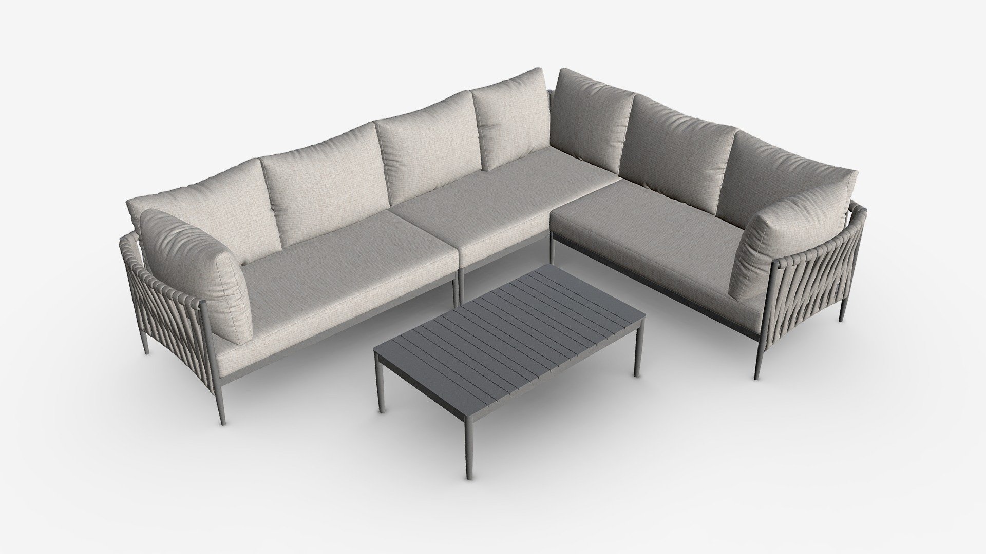 Garden Furniture Set Bremen 3d model