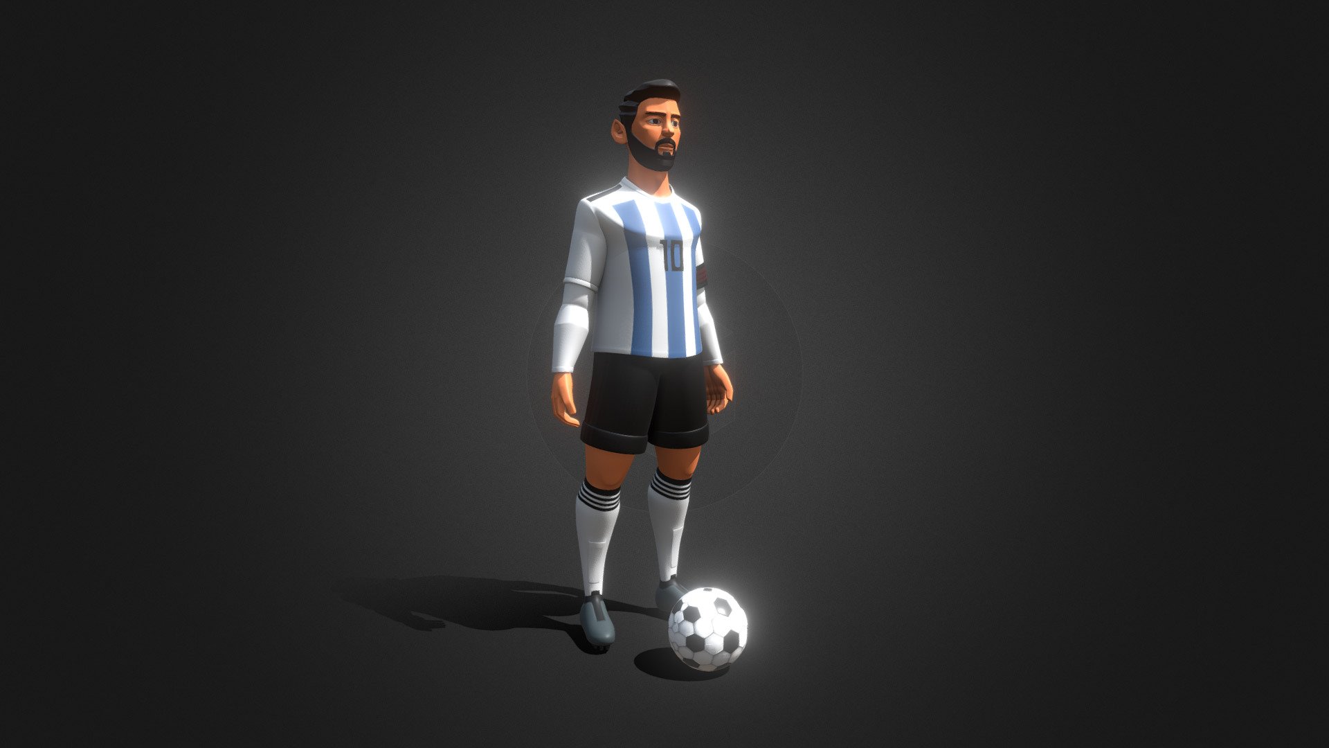 3D Character | Football Player 3d model