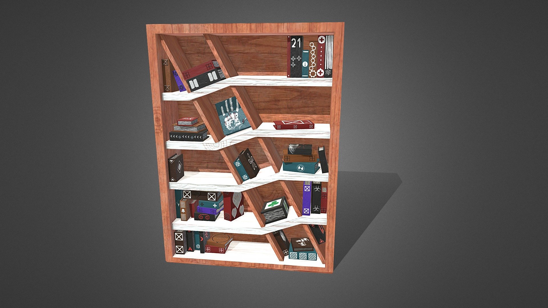 Bookshelf (LP) 3d model