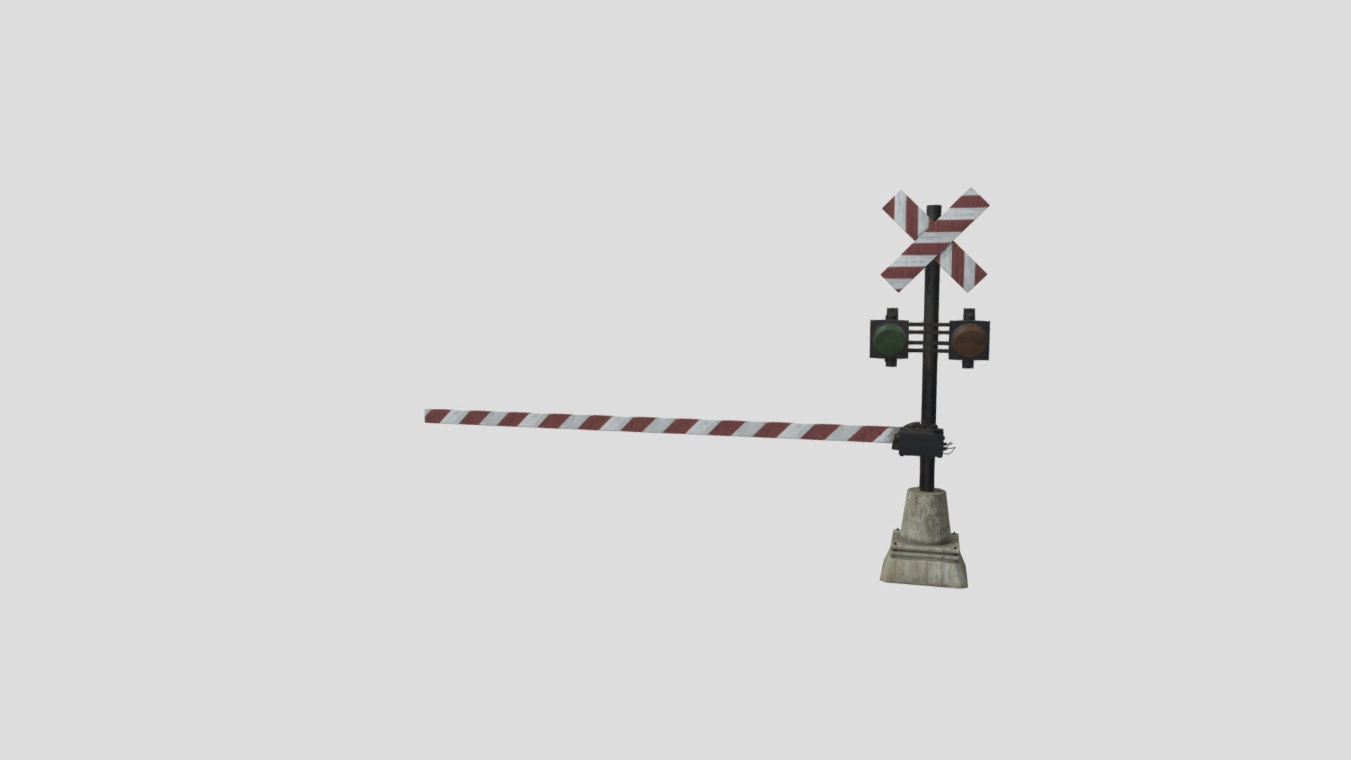 railway barrier 18 AM223 Archmodel 3d model