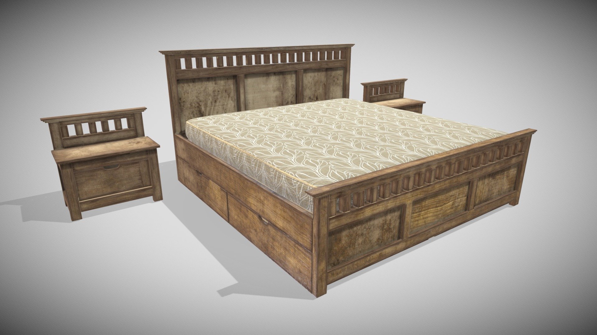 Furniture Set Mobili Uxu 3d model