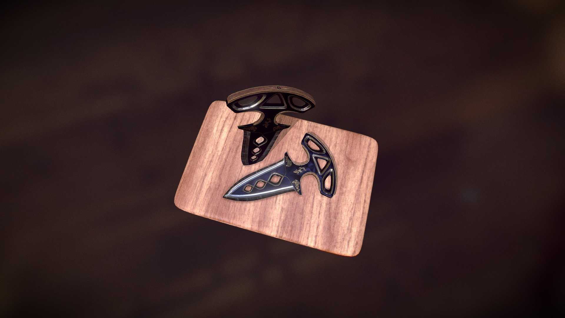 Knife (push daggers) 3d model