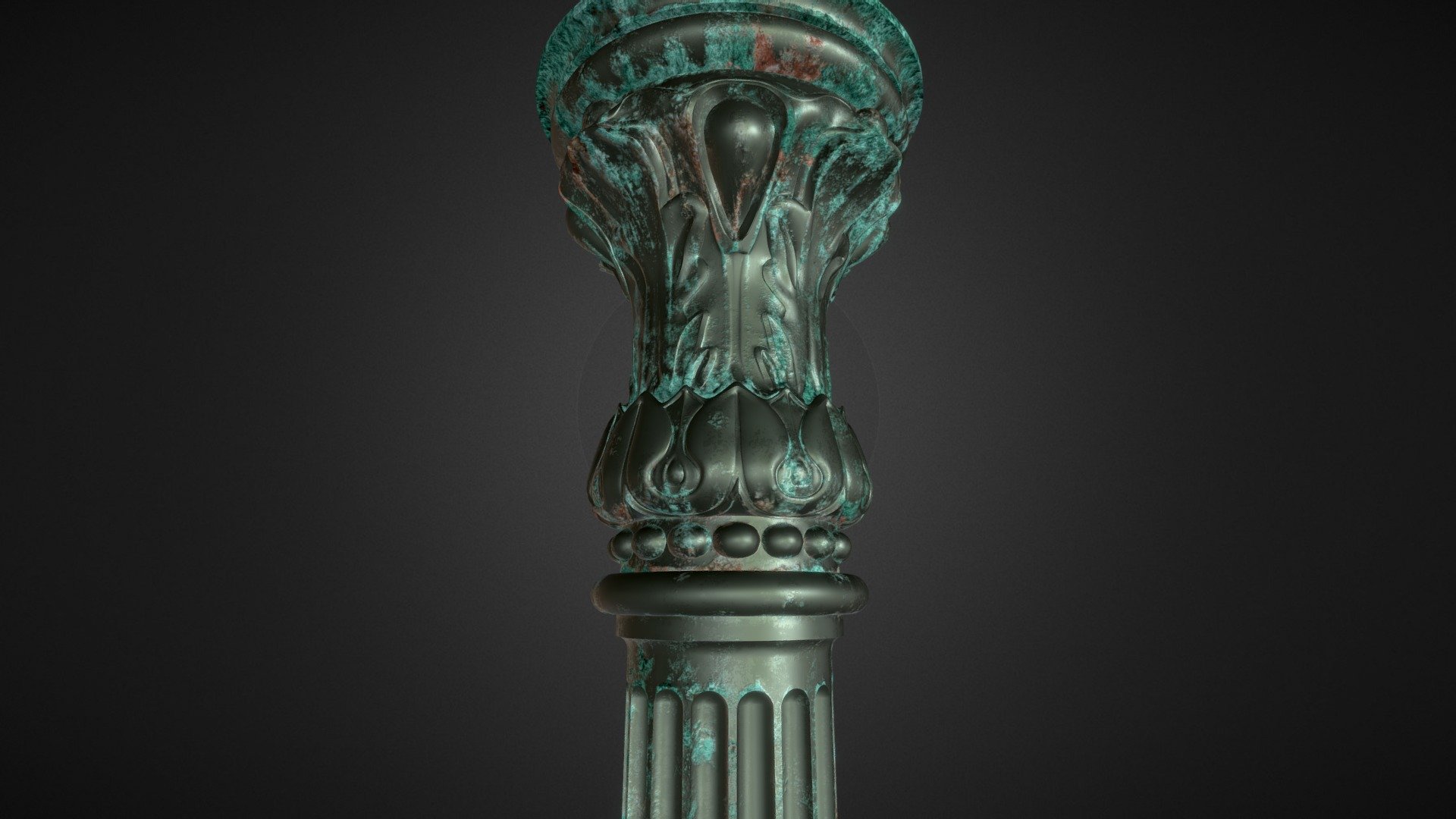 Metal column 3d model