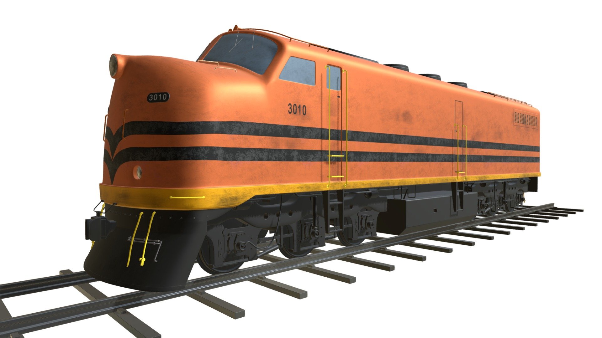 Locomotive Train 3d model