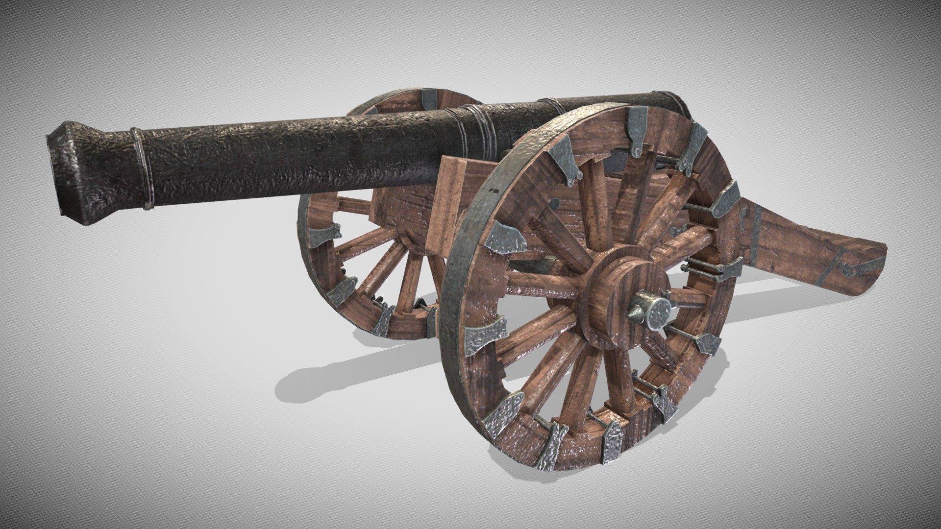 Old Gun 3d model