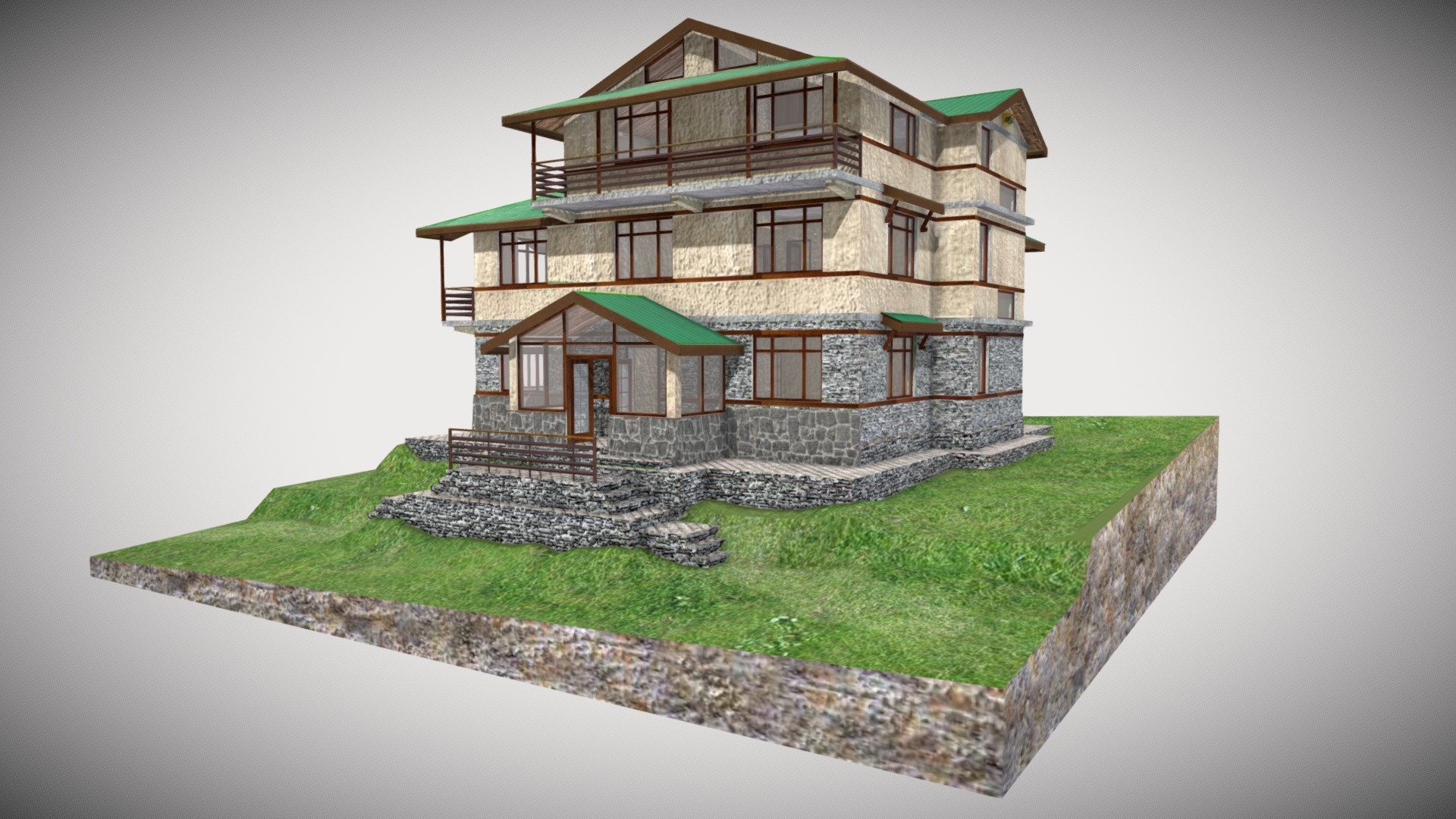 Lal Residence 3d model