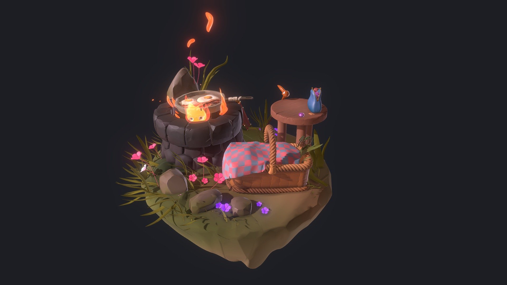 Howls Camp 3d model