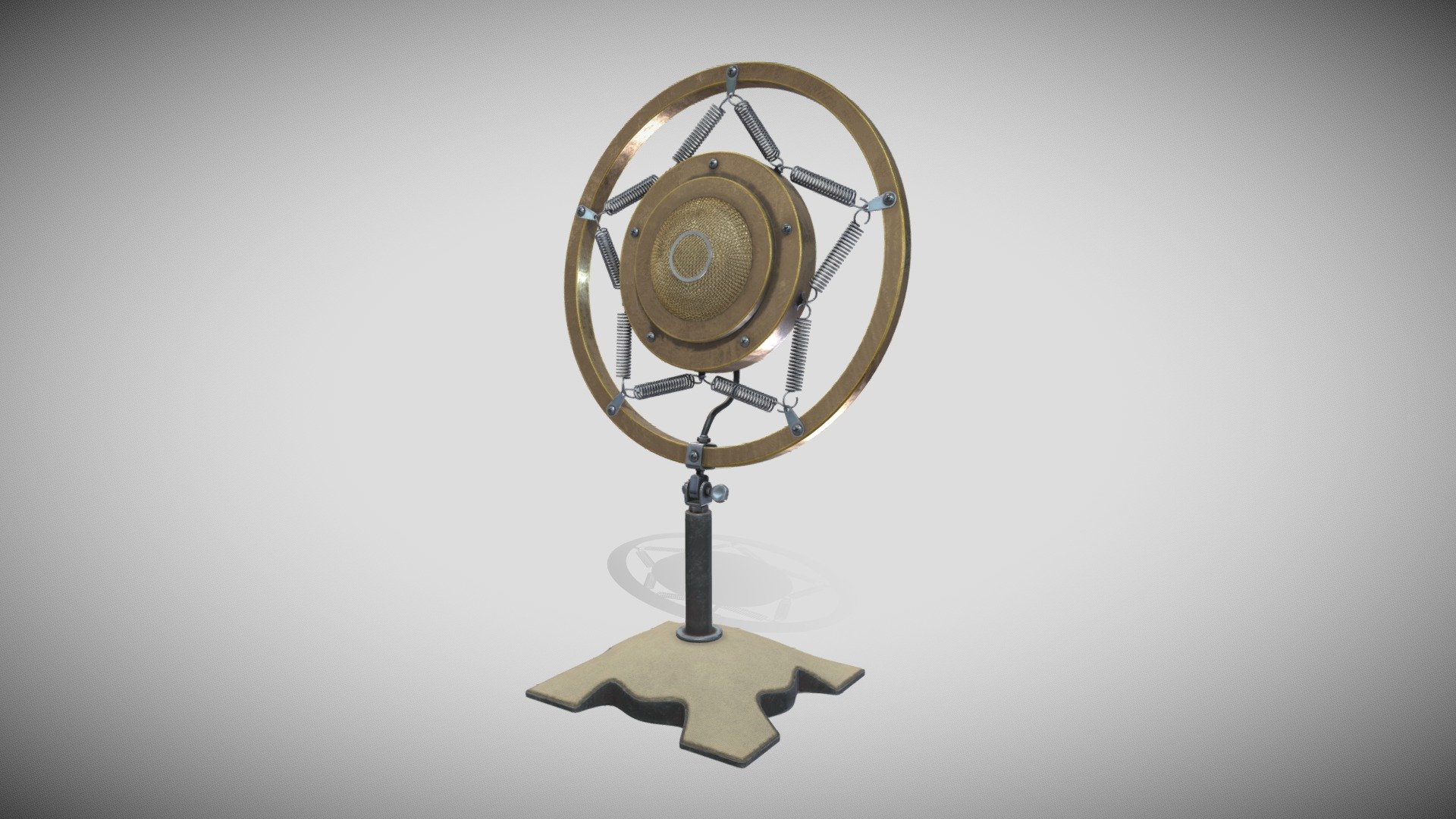 Old Microphone 3d model