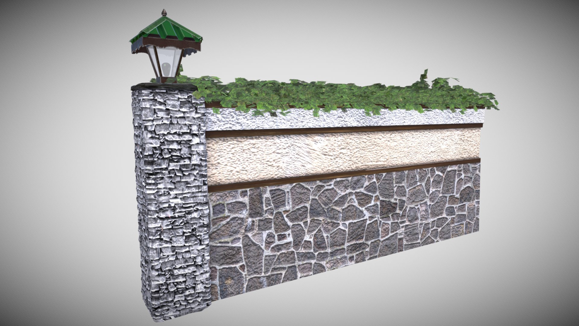 Dunga Wall Rock 3d model