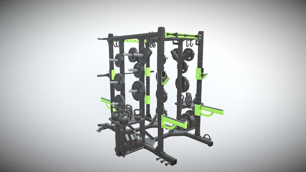 CROSSTRAINING RACK 3d model