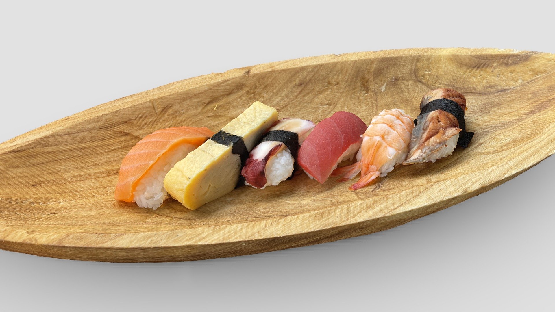 Sushi Boat Nigiri 3d model