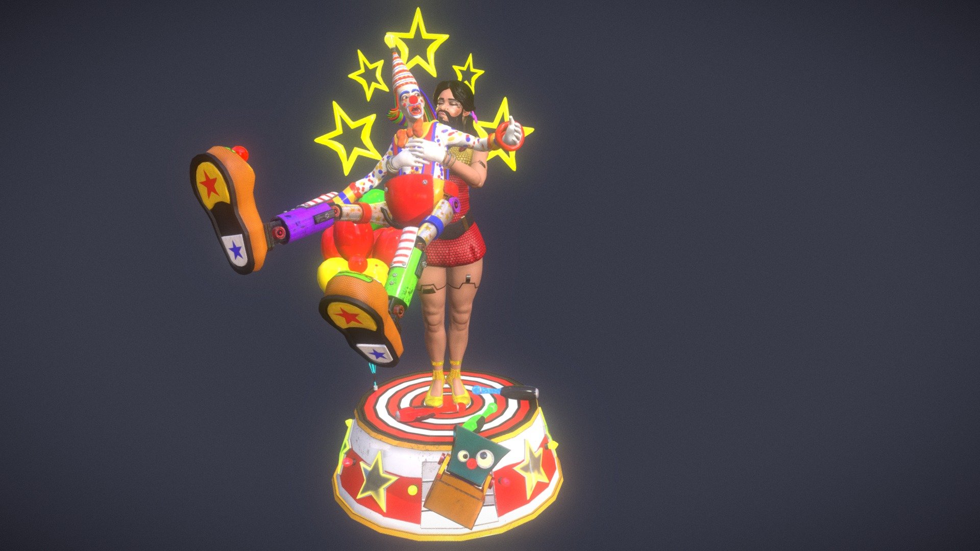 Love at first sight (Sci-Fi Circus Challenge) 3d model