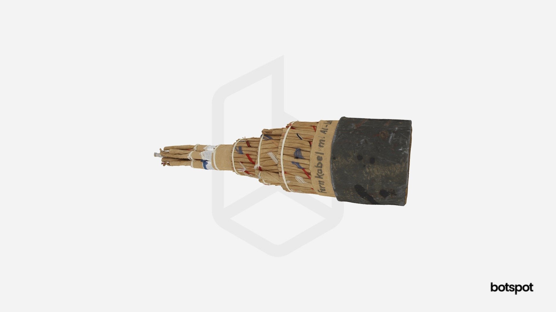 Old long distance cable 3d model