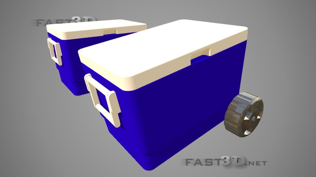 Cooler Wheels 3d model