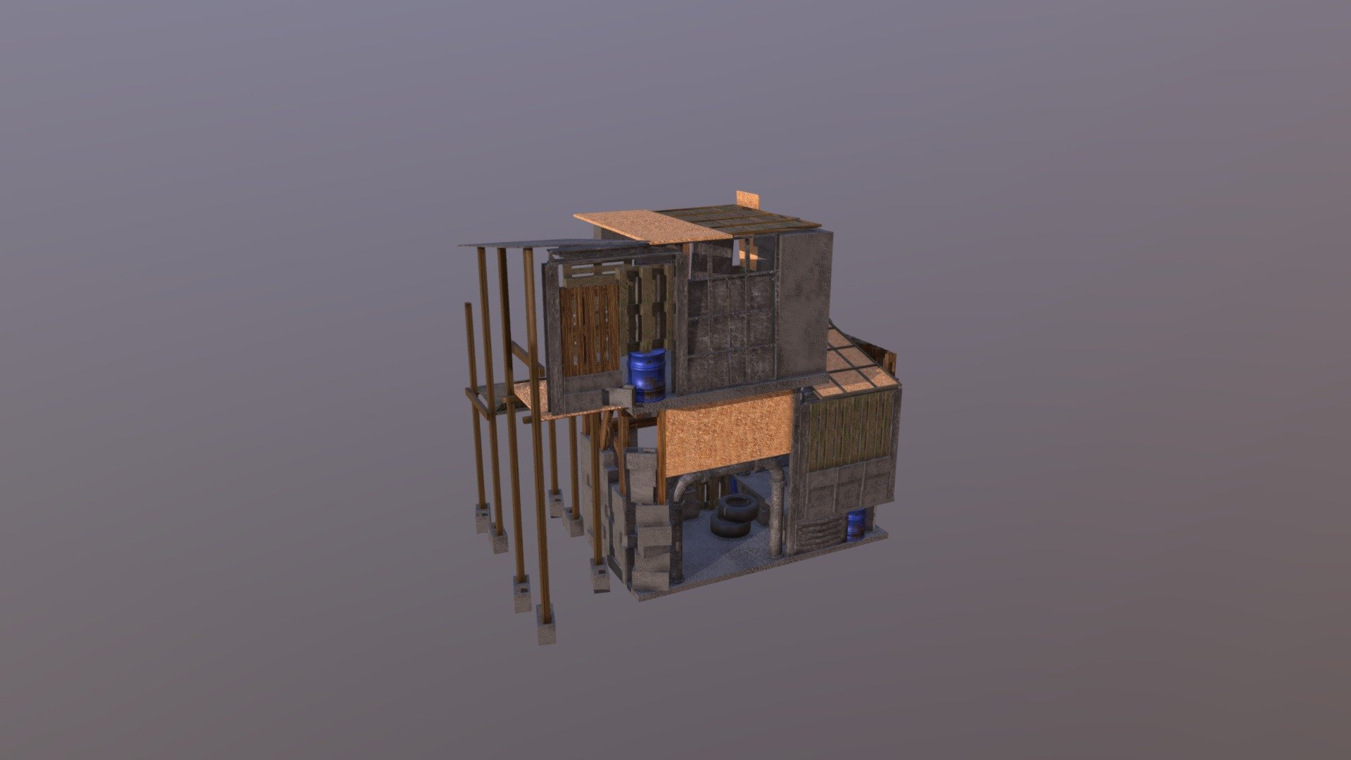 Junk Shack 3d model