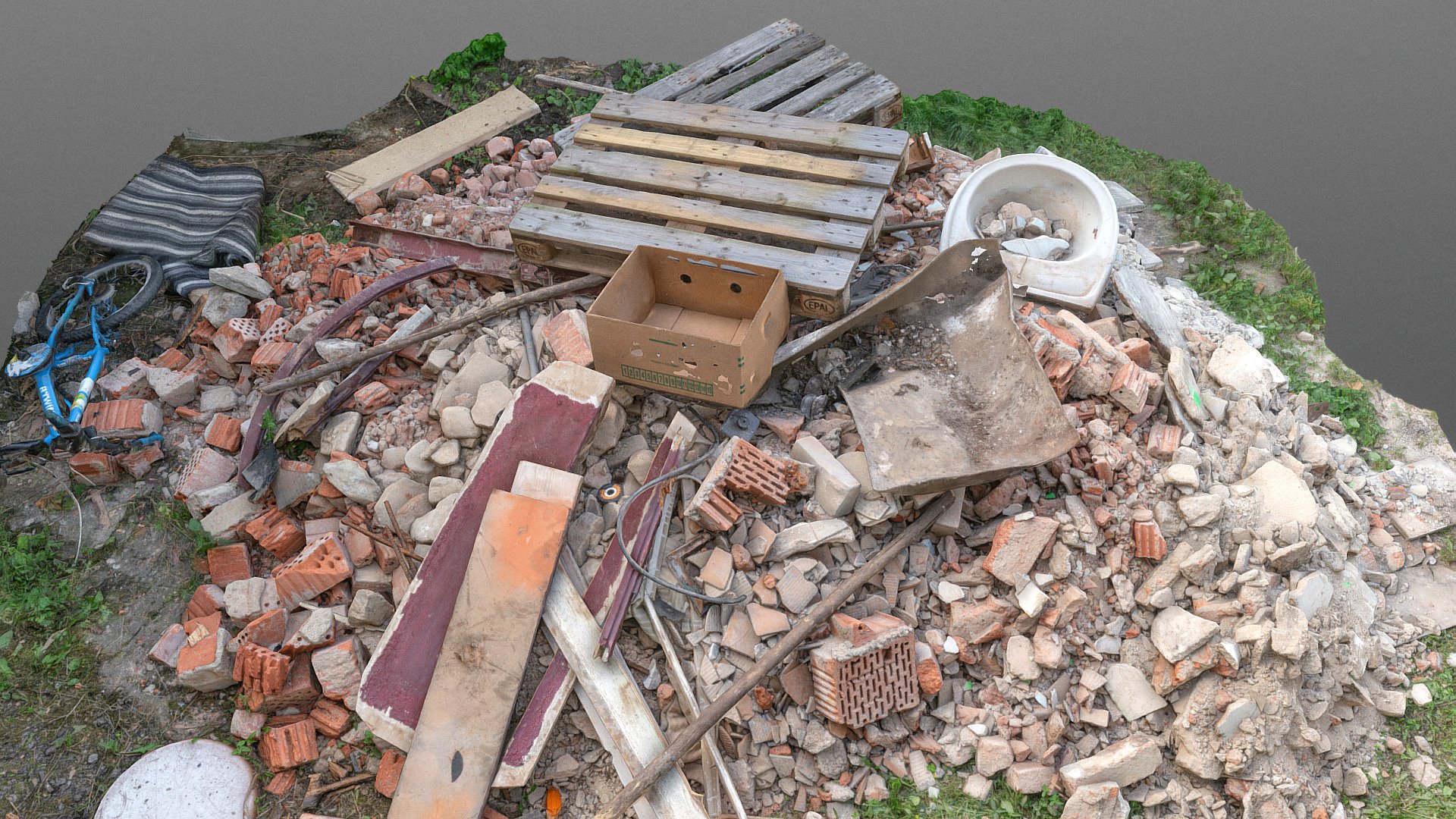 Appartment debris 3d model