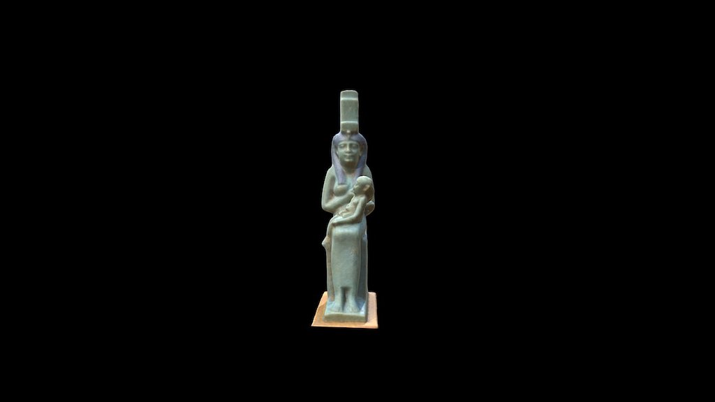 Figure of Isis and Horus 3d model