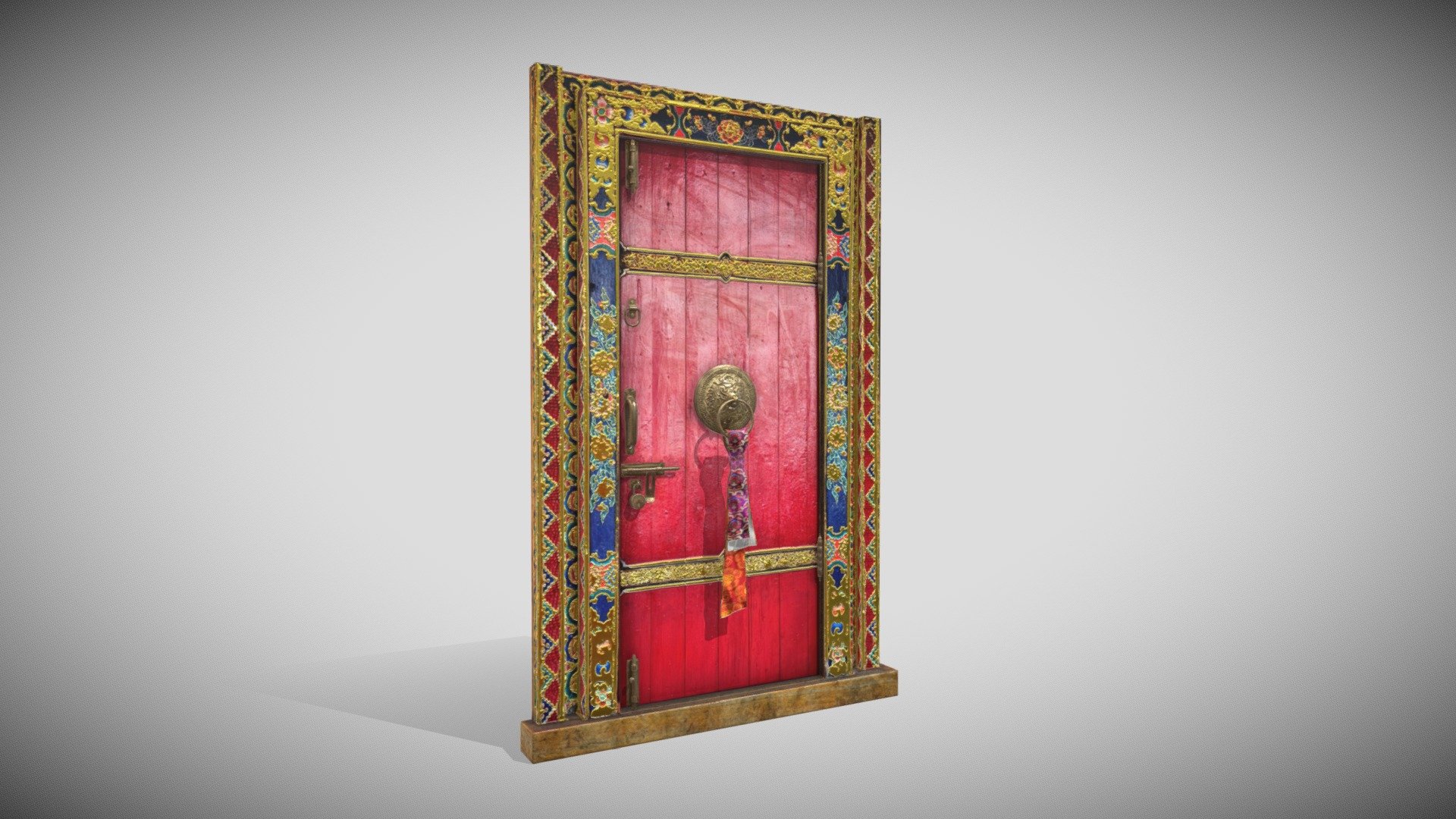 Tibetan Door 3d model