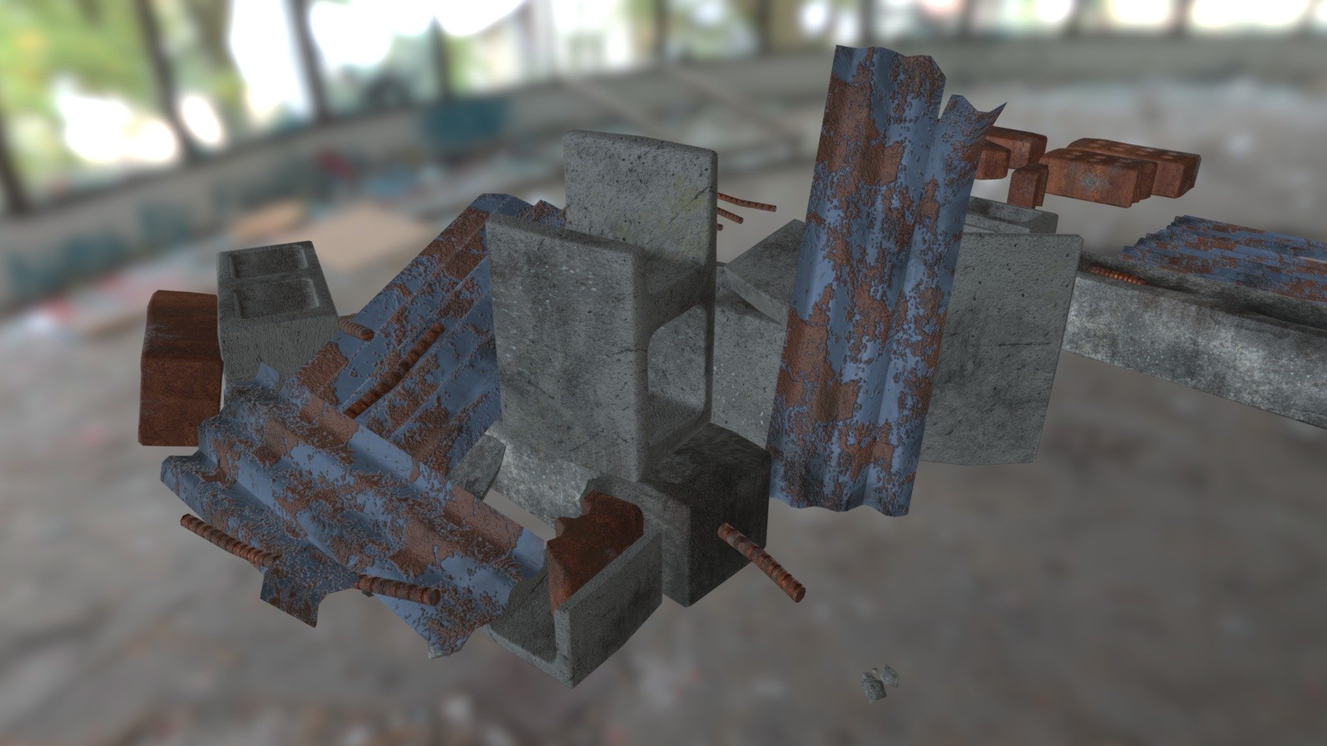 Debris, Scattered and Individual 3d model