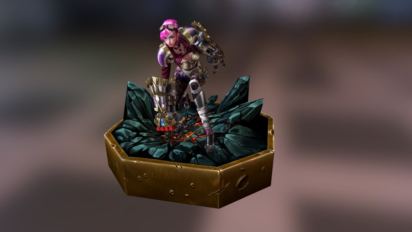 LOL Vi Fanart 3d model