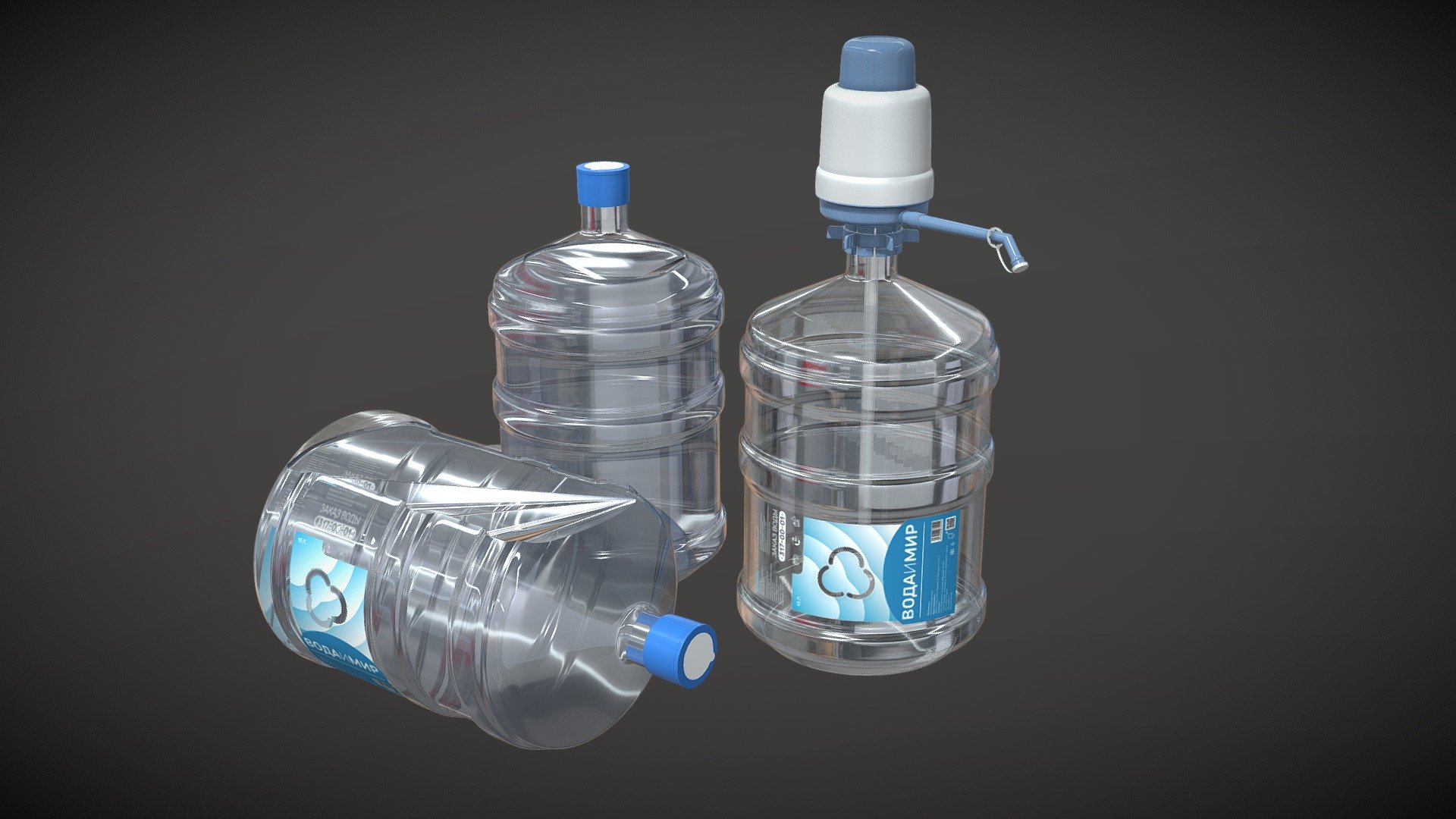 PET_BOTTLE_19L 3d model