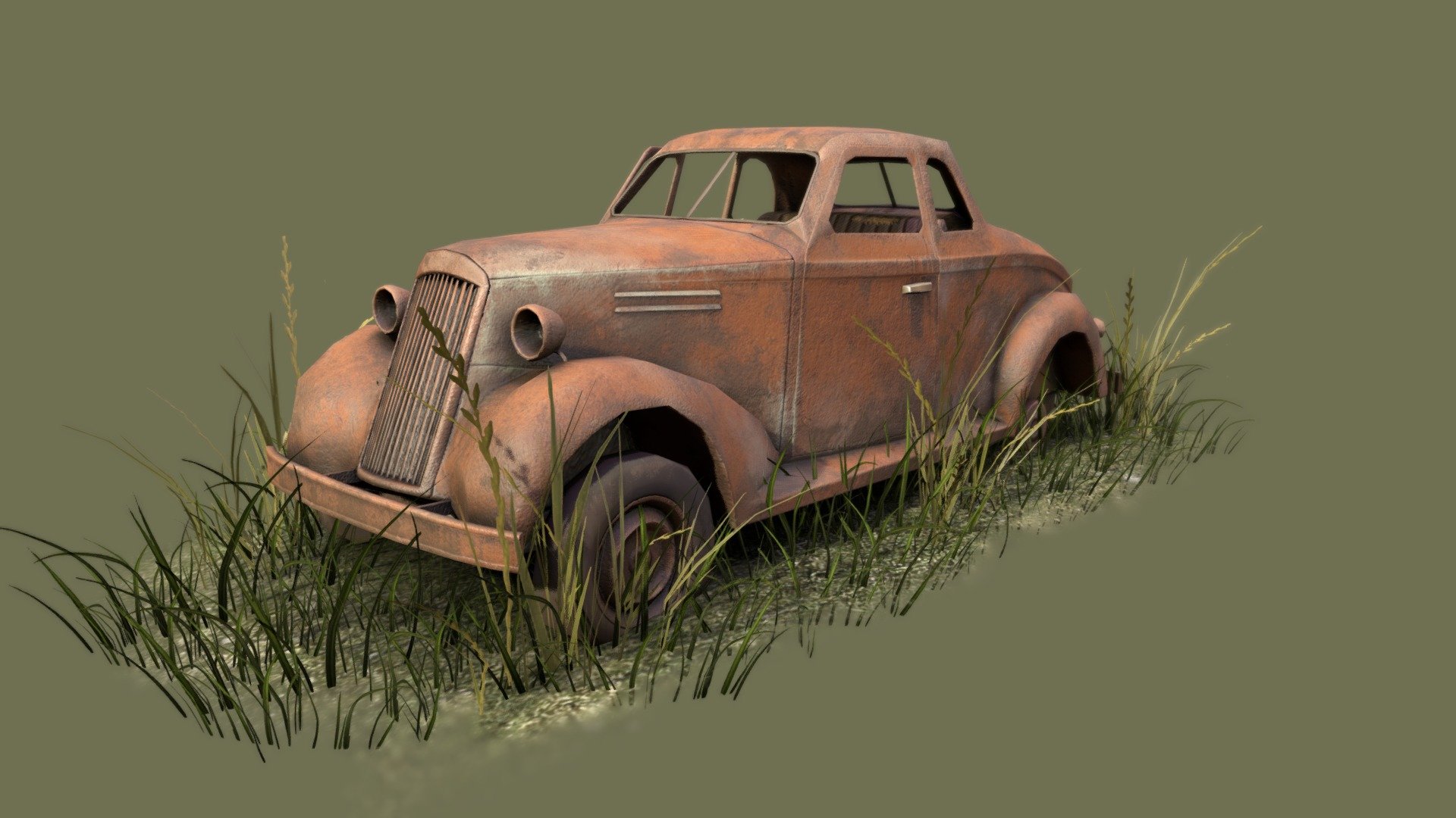 Forgotten Car 3d model