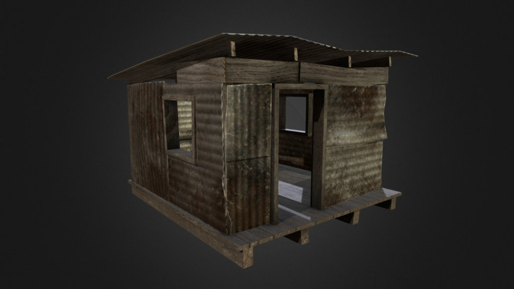 South Pacific Shack 3d model