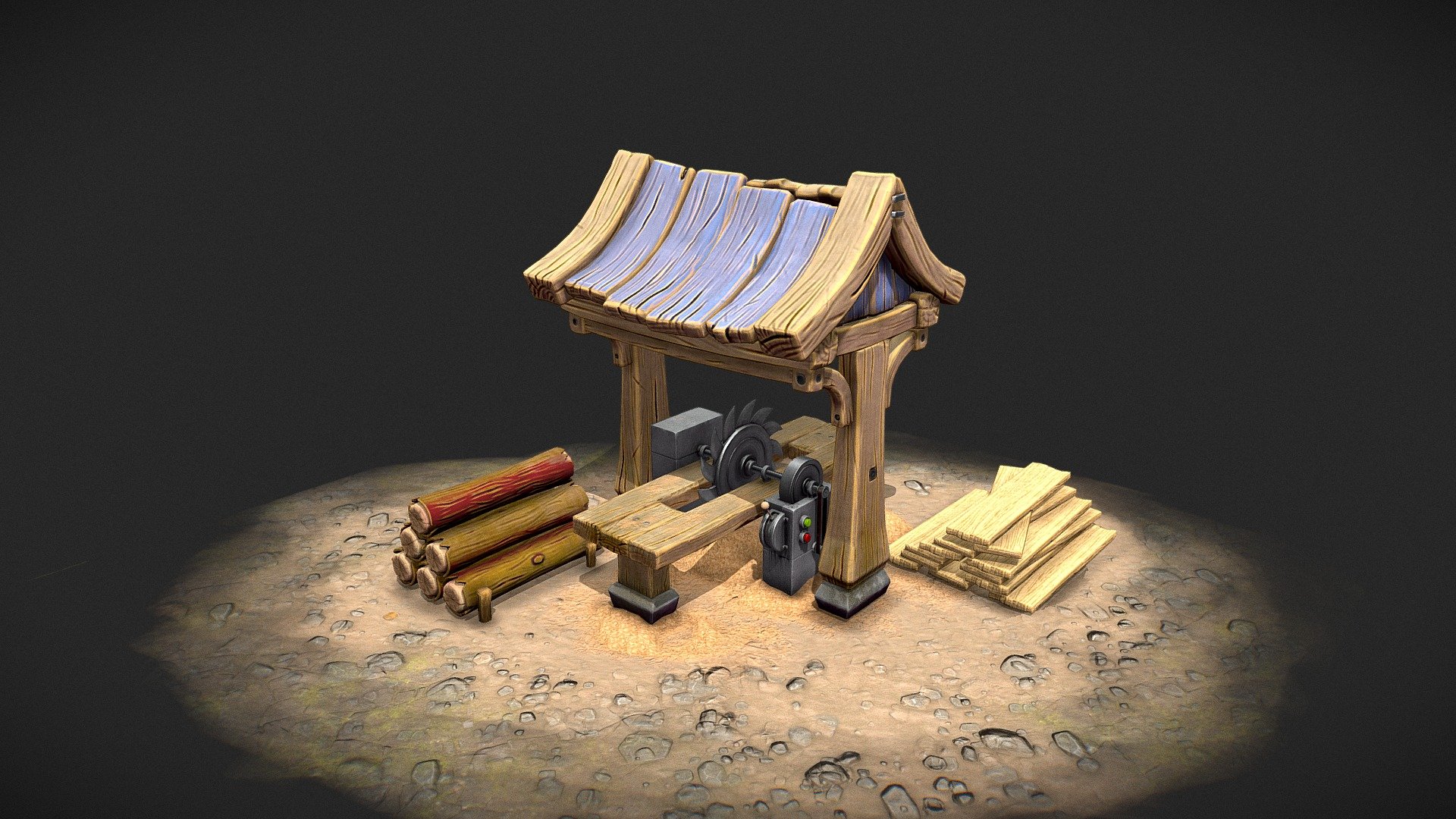 Sawmill 3d model