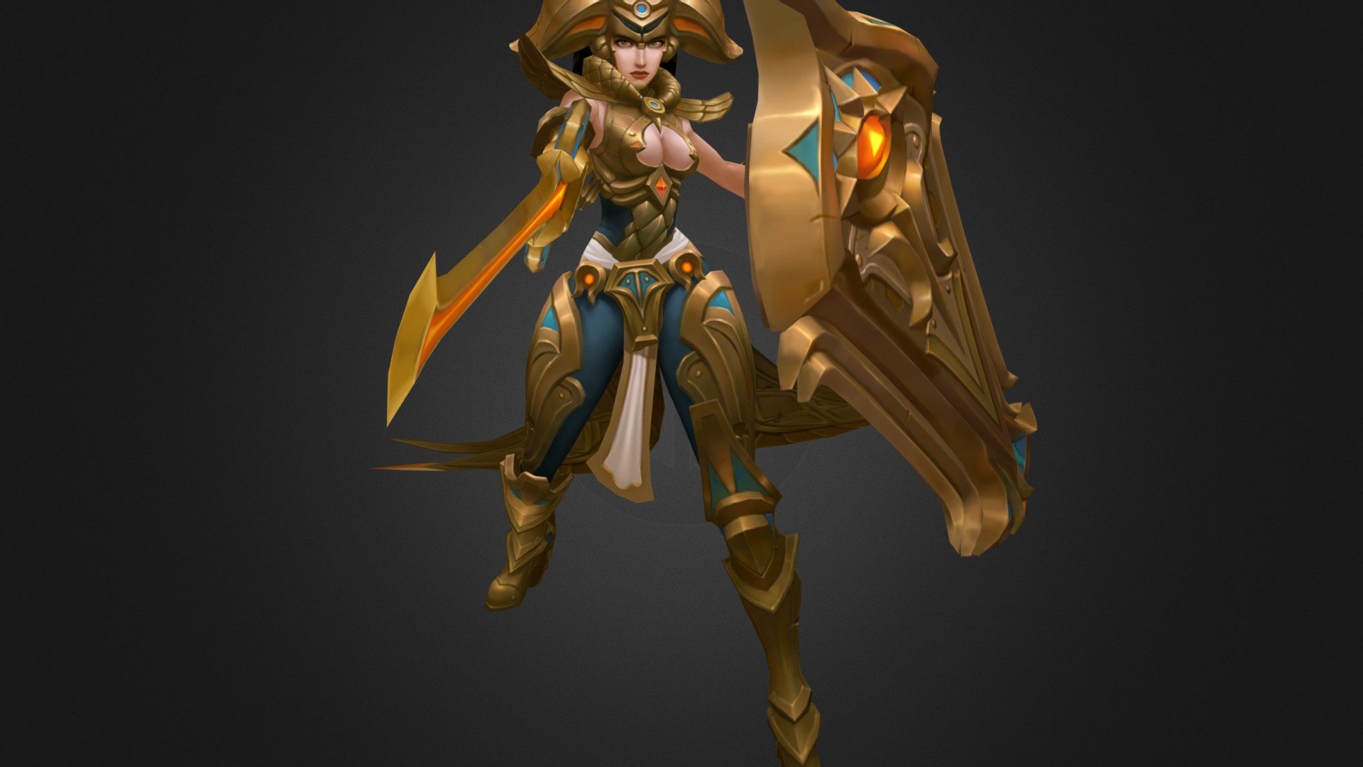 Riot art contest Leona 3d model