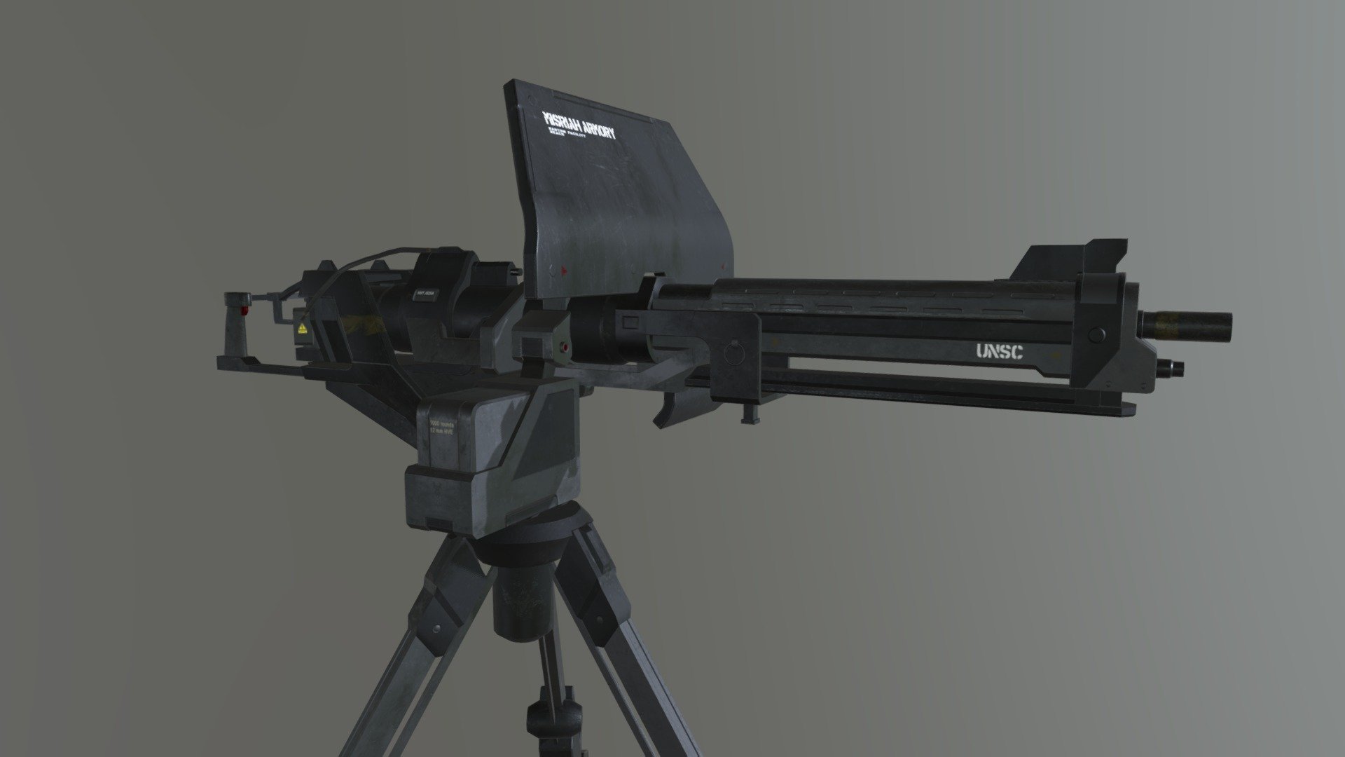 M247H Machine gun 3d model