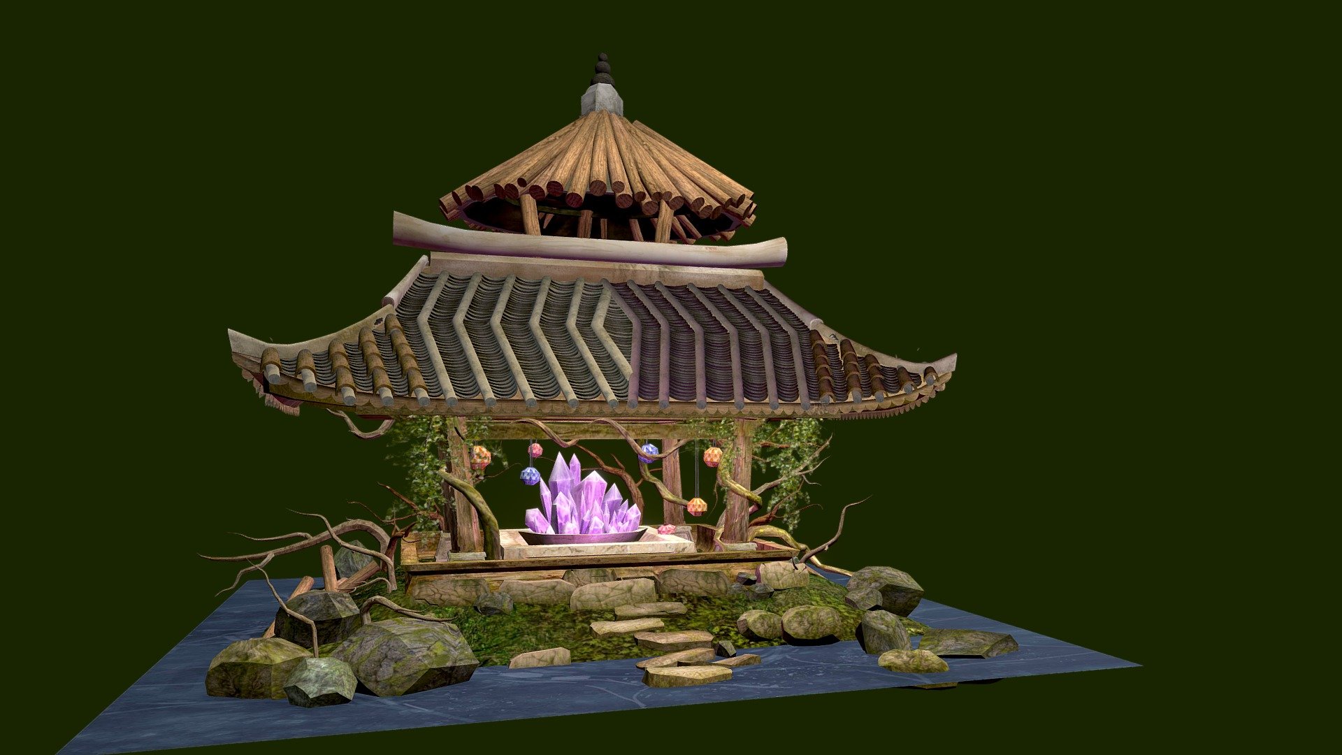 Amethyst Temple 3d model