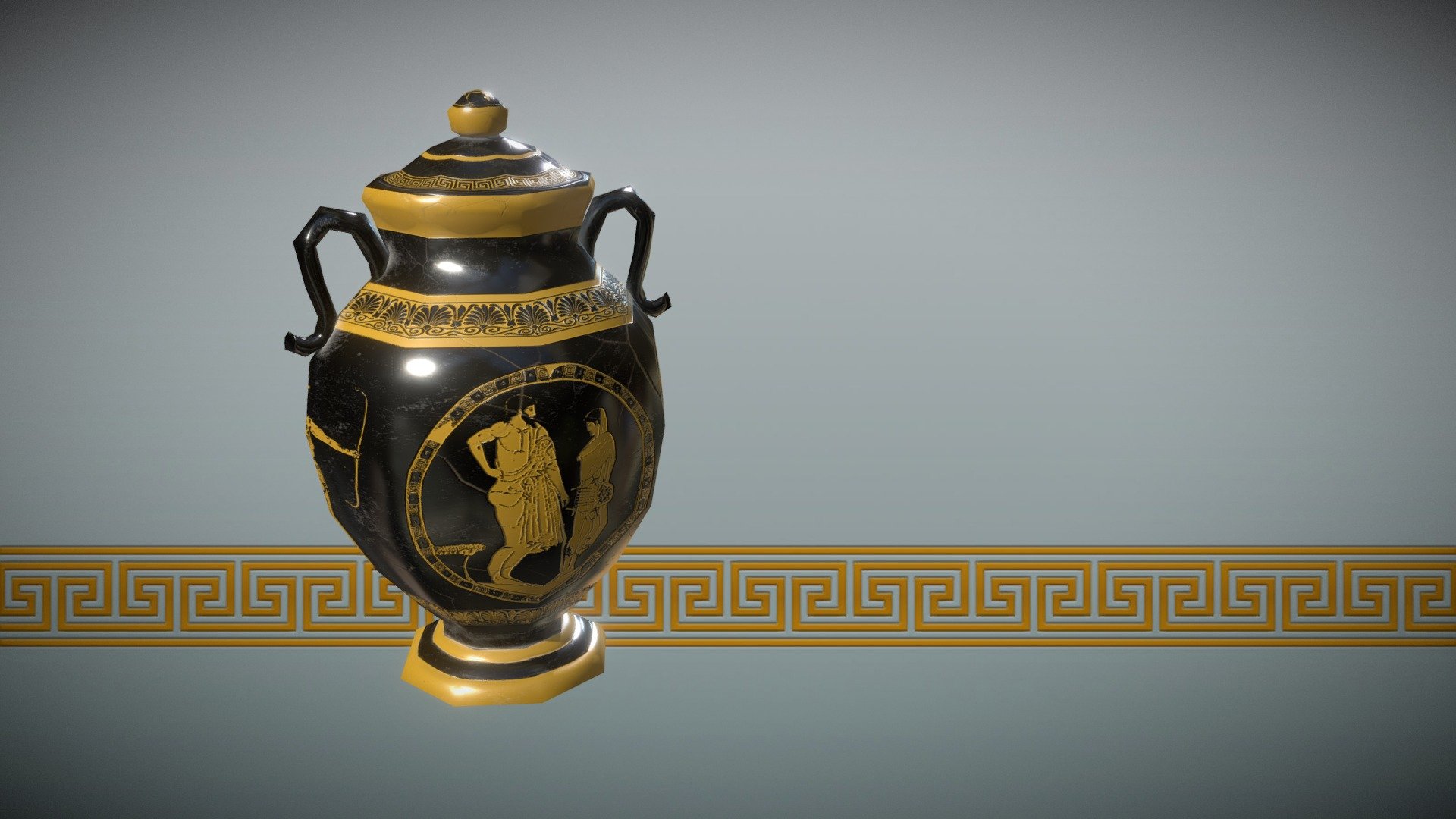 Greek Pottery 3d model