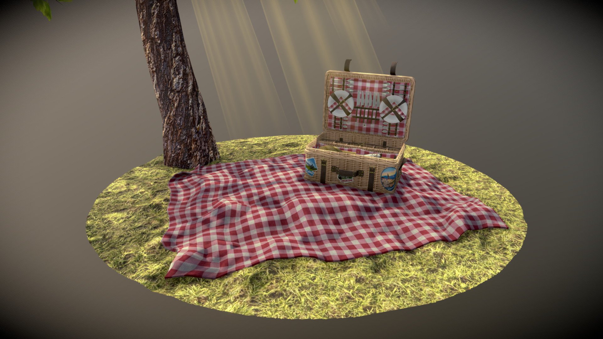 Picnic time ! 3d model