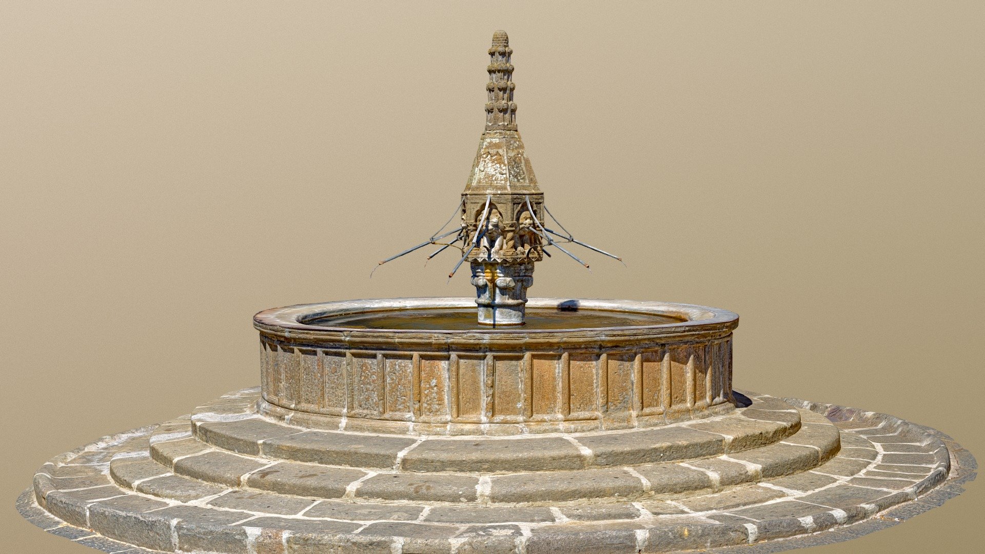 Fontana di Pianoscarano 3d model