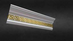 Patterned Cornice Gypsum Plaster 093