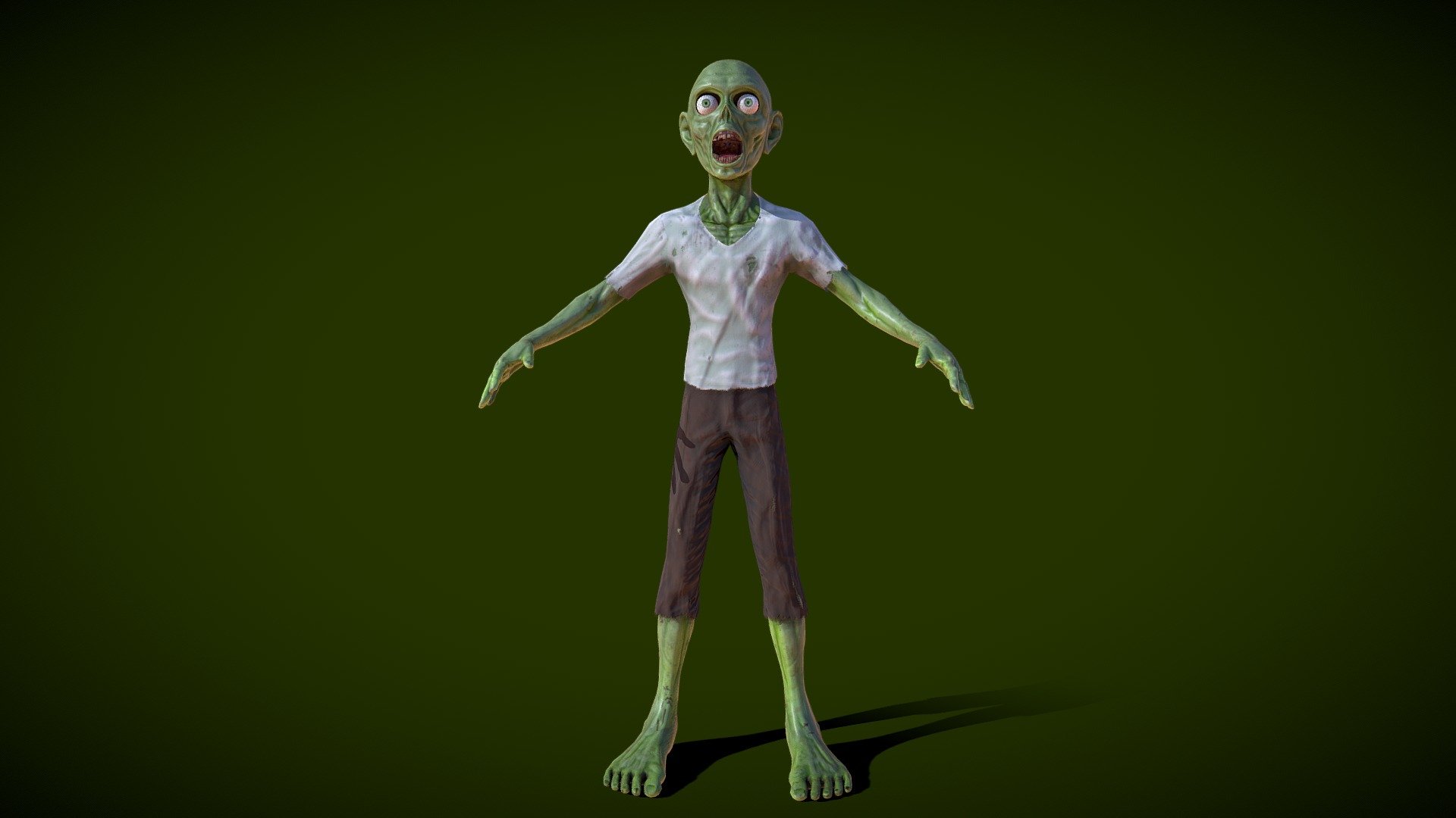 Stylized Zombie 3d model