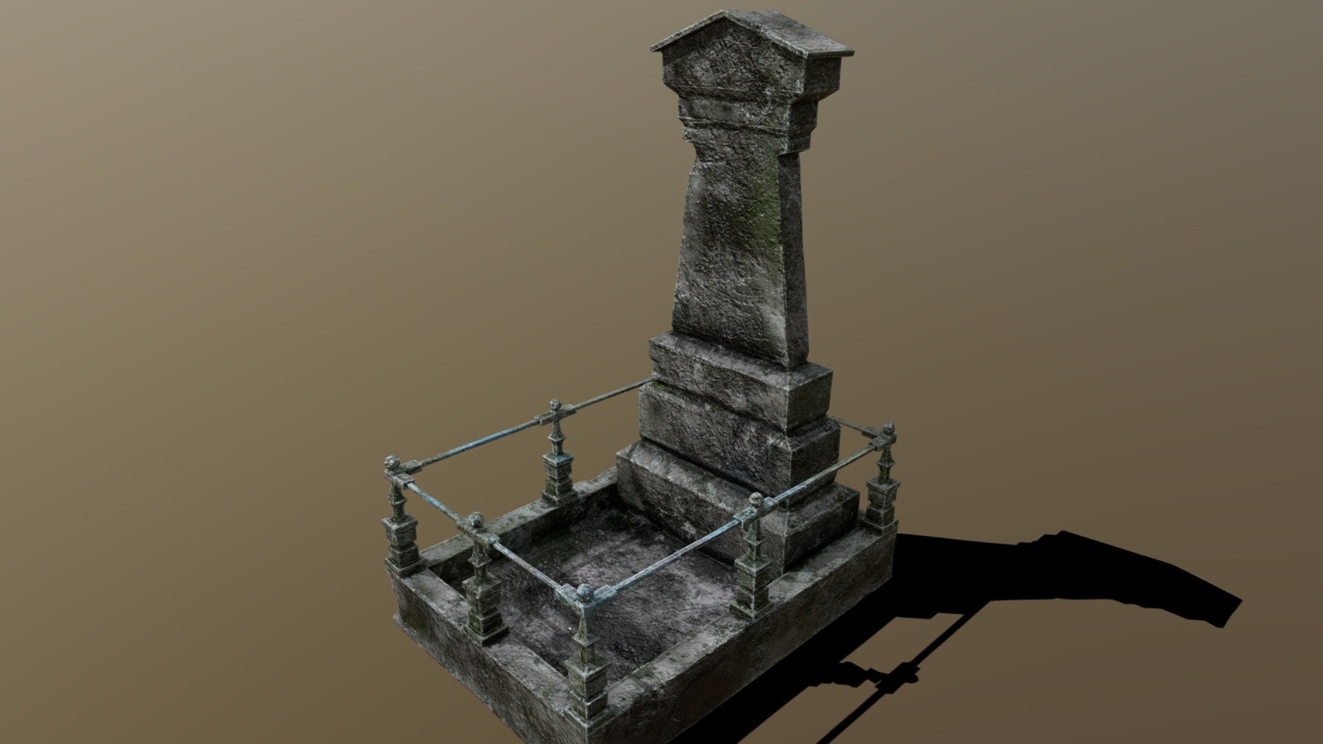 Tombstone (Game Ready) 3d model