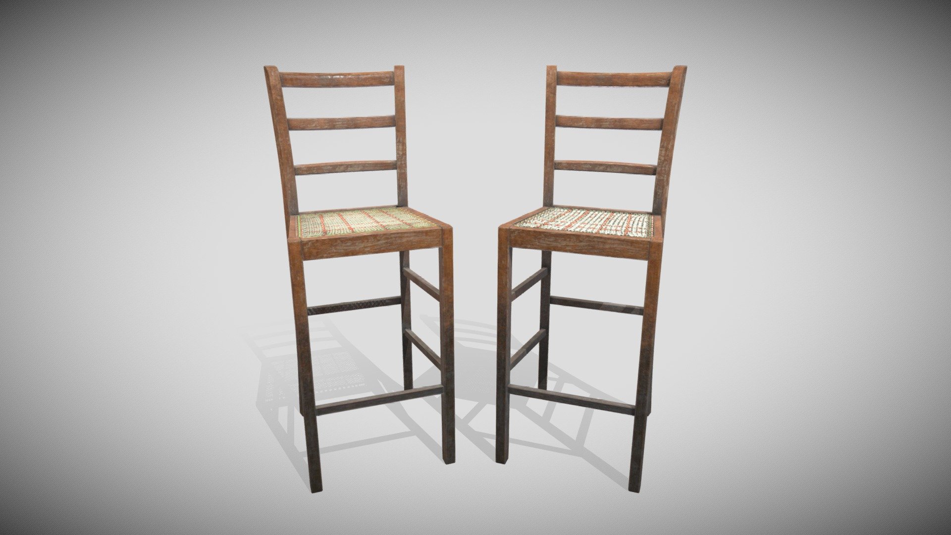 Footstool for Bar 3d model