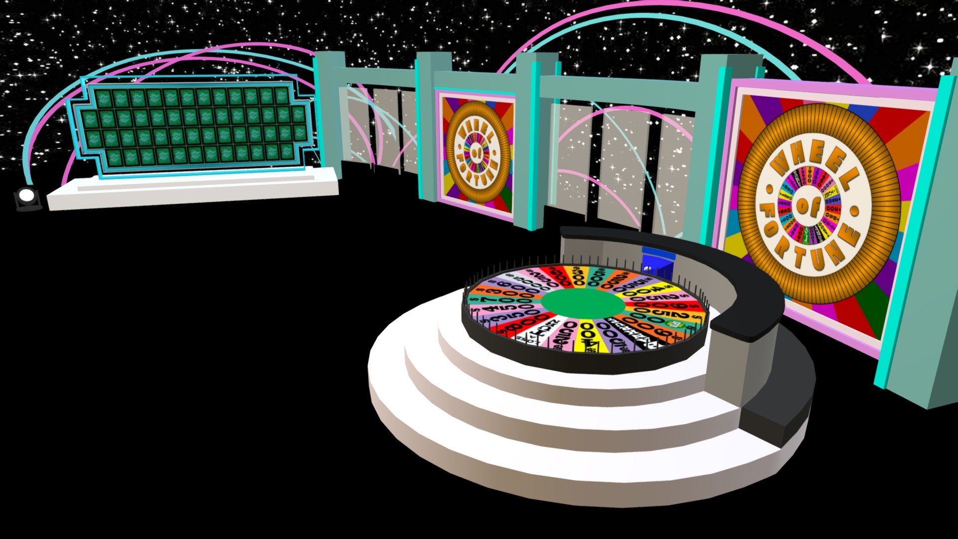 Wheel Of Fortune Set 3d model