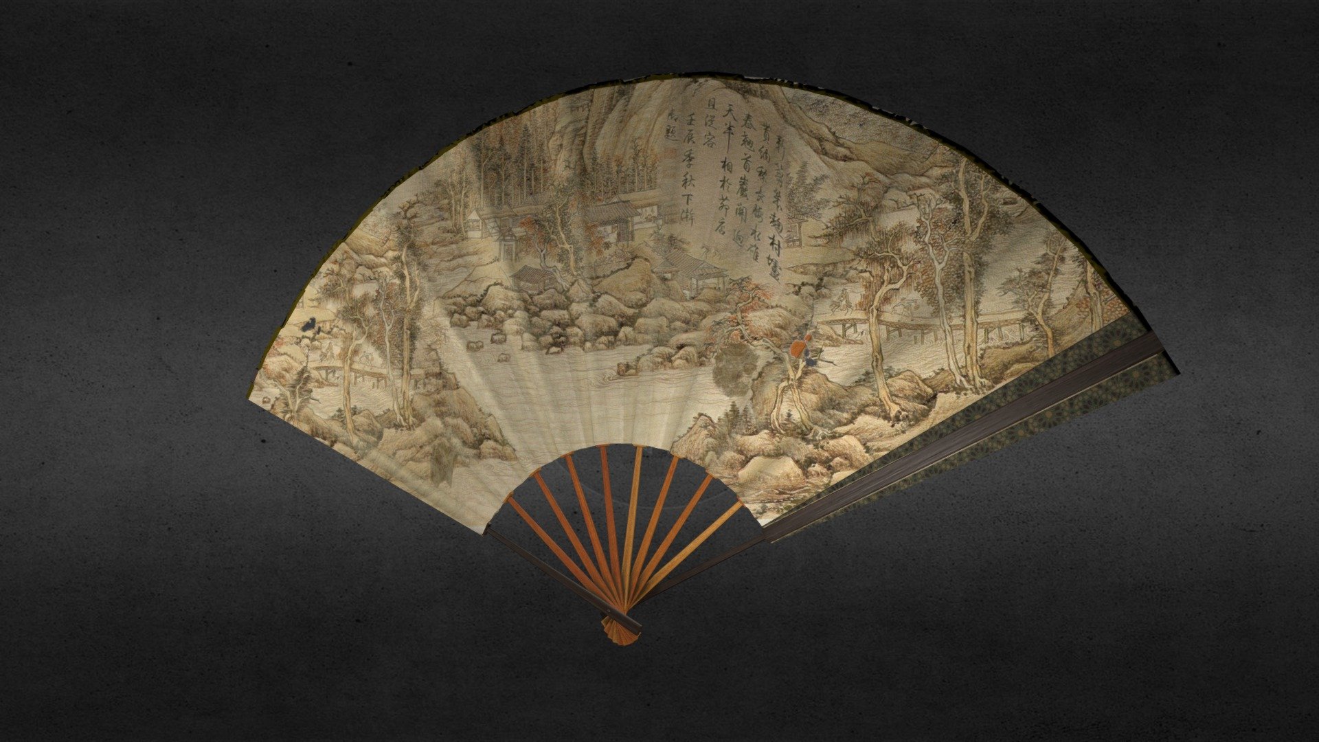 Chinese Ancient Fan 3d model