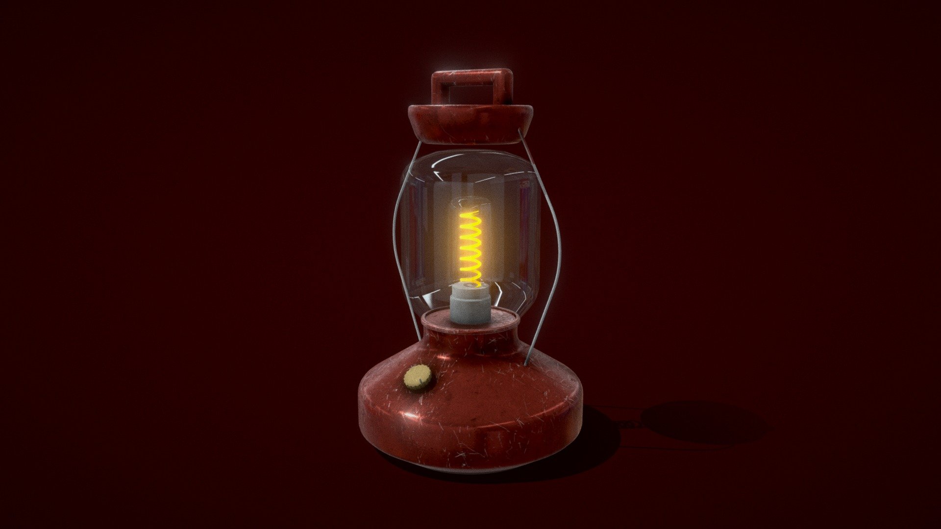 Camping Wire Lamp 3d model