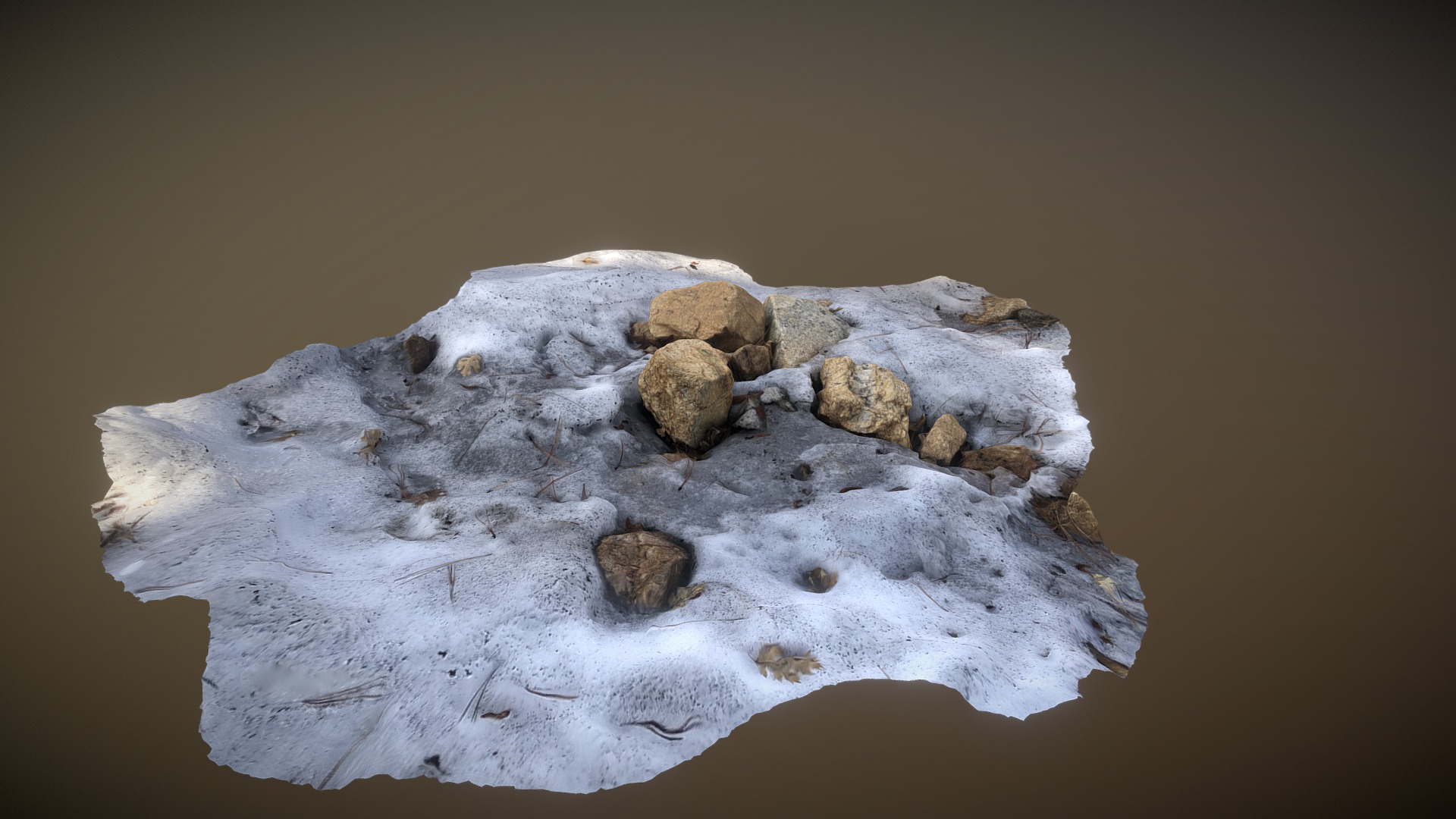 Rocks and Snow 3d model