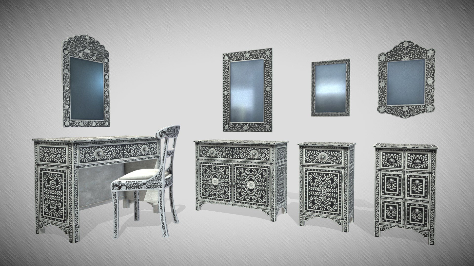 Styled Furniture 3d model