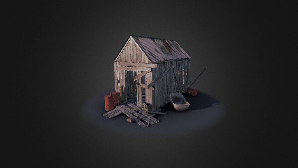 Test shack 3d model